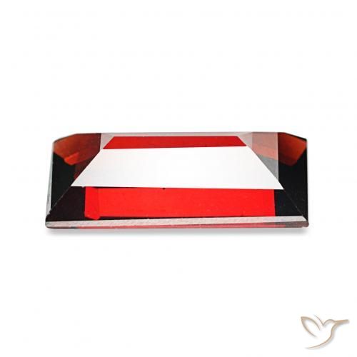 Granate almandino Rojo oscuro natural de 1.80 ct, Corte Baguette, VVS