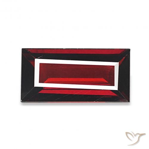 1.69ct Rojo oscuro Granate almandino, Corte Baguette, VVS