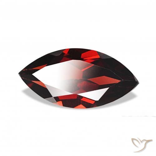 Granate almandino Rojo oscuro natural de 2.38 ct, Marquesa, VVS
