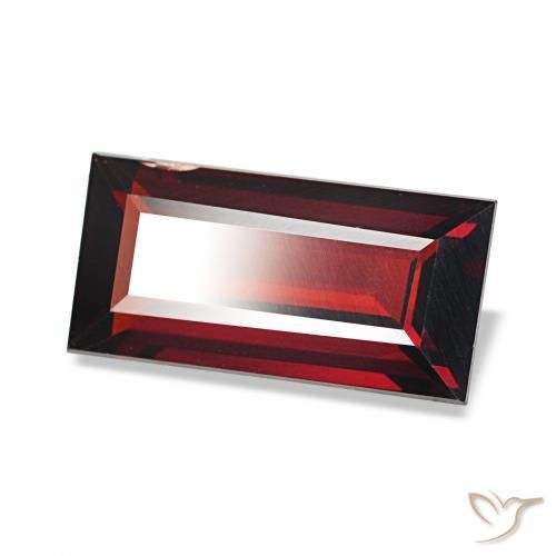 Granate almandino Rojo grosella natural de 1.81 ct, Corte Baguette, VS-SI