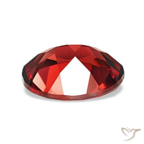 Granate almandino Rojo sangre intenso natural de 2.14 ct, Ovalada, VVS