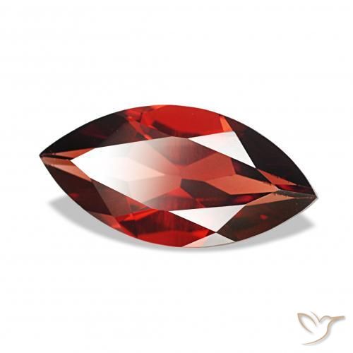 Granate almandino Rojo medio natural de 1.95 ct, Marquesa, VVS