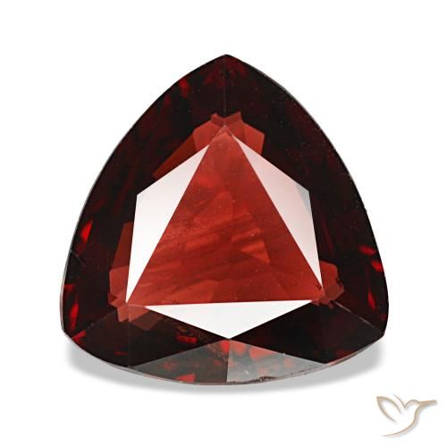 Granate almandino rojo de 3,27 ct, trillón, VS