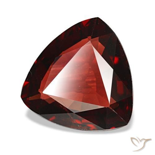Granate almandino rojo natural de 3,27 ct, trillón, VS