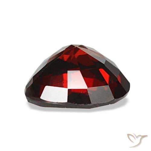 Granate almandino rojo natural de 1,88 ct, forma de corazón, VS