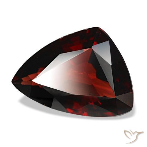 Granate almandino rojo natural de 6,08 ct, forma elegante, VS