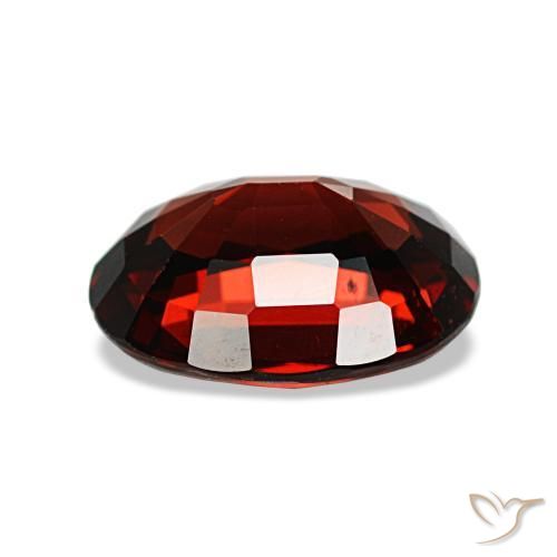 Granate almandino rojo natural de 2,06 ct, corte óvalo, VVS-VS