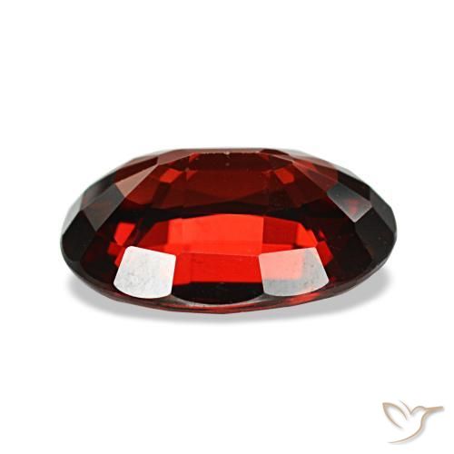 Granate almandino rojo natural de 3,14 ct, corte óvalo, VS