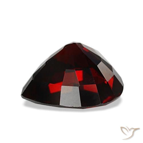 Granate almandino rojo natural de 3,71 ct, forma de corazón, VS