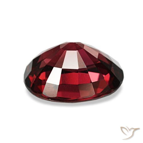 Granate almandino rojo natural de 3,08 ct, corte óvalo, VVS-VS