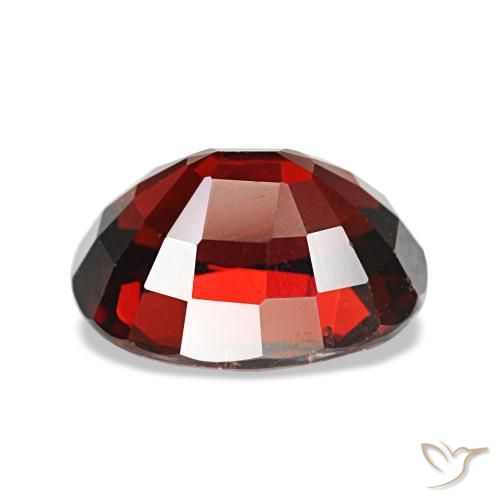 Granate almandino rojo natural de 2,94 ct, corte óvalo, VS