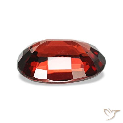 Granate almandino rojo natural de 2,11 ct, corte óvalo, VS