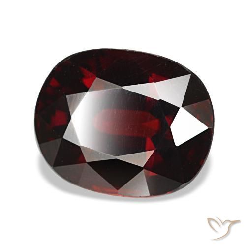 Granate almandino rojo natural de 4,38 ct, corte cojín, VVS-VS