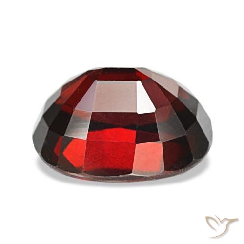 Granate almandino rojo natural de 4,38 ct, corte cojín, VVS-VS