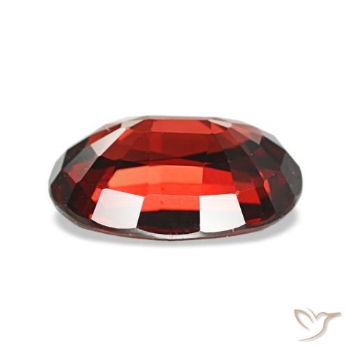 Granate almandino rojo natural de 2,90 ct, corte óvalo, VVS-VS