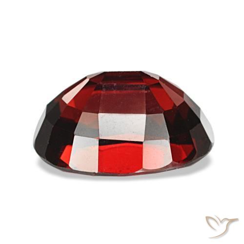 Granate almandino rojo natural de 3,47 ct, corte óvalo, VVS-VS