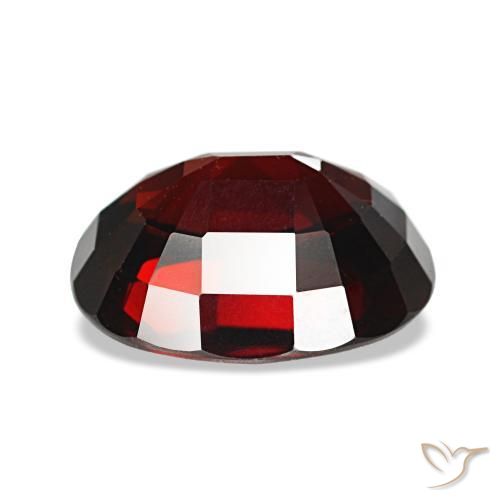 Granate almandino rojo natural de 3,36 ct, corte óvalo, VVS-VS