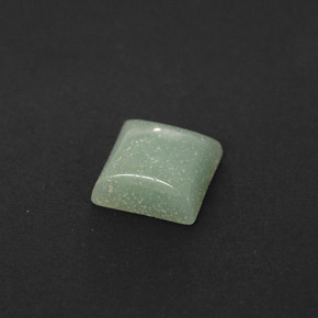 Amazonita verde natural de 1,04 ct, cuadrado, opaco