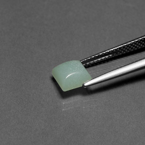 Amazonita Verde natural de 1.29 ct, Cuadrado, Opaco