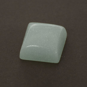 Amazonita verde natural de 1,37 ct, cuadrado, opaco