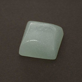 Amazonita verde natural de 1,37 ct, cuadrado, opaco