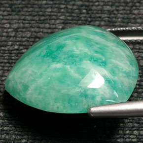 Amazonita Verde natural de 16.50 ct, Trillón, Opaco