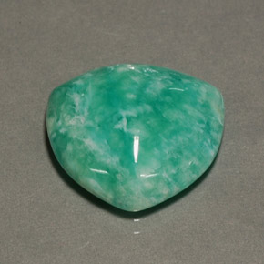 Amazonita verde natural de 14,87 ct, trillón, opaco