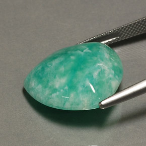 Amazonita verde natural de 14,87 ct, trillón, opaco