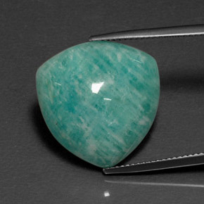 Amazonita verde natural de 15,96 ct, trillón, opaco