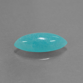 Amazonita azul natural de 2,18 ct, marquesa, opaco