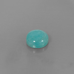 Amazonita azul natural de 2,14 ct, corte redondo, opaco