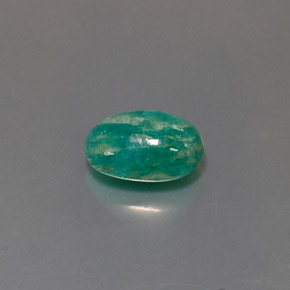 Amazonita Verde natural de 2.50 ct, Corte Óvalo, Opaco