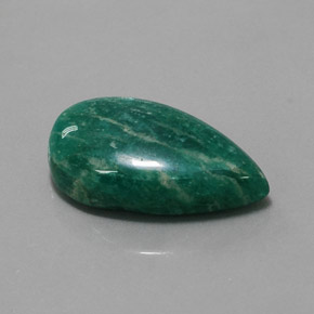 Amazonita Verde natural de 15.40 ct, En forma de pera, Opaco