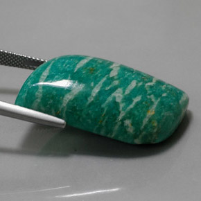 Amazonita Verde natural de 39.49 ct, Forma elegante, Opaco