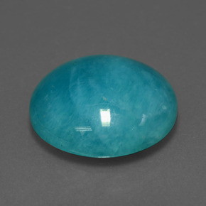 Amazonita azul verdoso natural de 10,82 ct, corte redondo, opaco