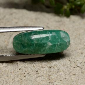 Amazonita Verde-azul natural de 4.03 ct, Corte Óvalo, Opaco