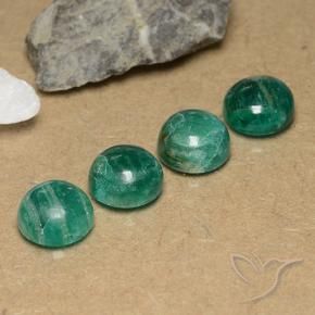 Gemas de Amazonita Verde frío natural de 11.91 ct, Redondo, Opaco