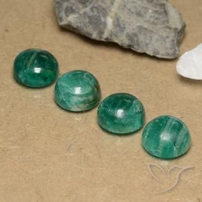 Gemas de Amazonita Verde frío natural de 11.91 ct, Redondo, Opaco