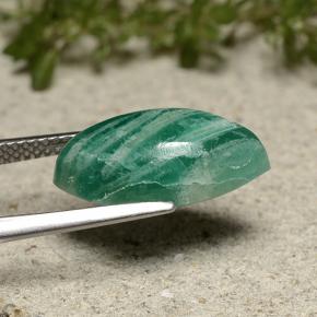 Amazonita Verde oscuro medio natural de 6.08 ct, Marquesa, Opaco