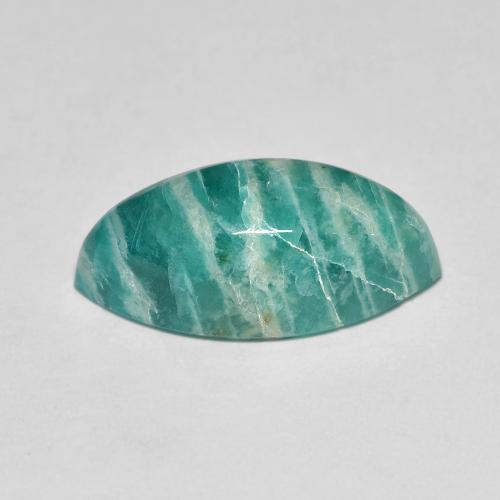 Amazonita Verde pino natural de 6.66 ct, Marquesa, Opaco