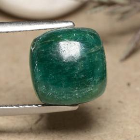 Amazonita Verde-azul natural de 5.60 ct, Corte Cojín, Opaco