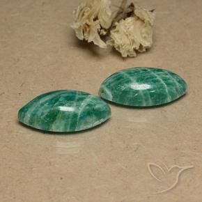 Gemas de Amazonita Verde pino natural de 17.85 ct, Marquesa, Opaco