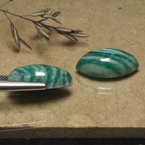 Gemas de Amazonita Verde-azul natural de 14.83 ct, Marquesa, Opaco