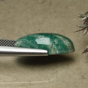 Amazonita Verde frío natural de 8.86 ct, Marquesa, Opaco