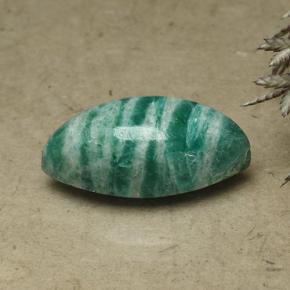 Amazonita Verde pino natural de 8.07 ct, Marquesa, Opaco