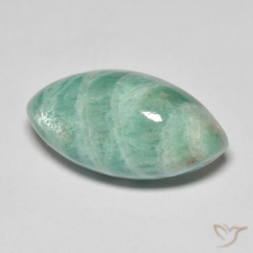 10.06ct Natural Verde frío Amazonita, Marquesa, Opaco