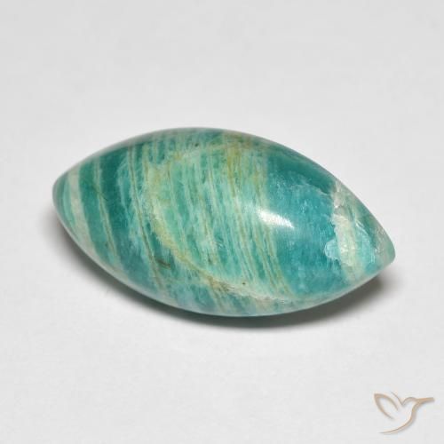 9.14ct Natural Verde frío Amazonita, Marquesa, Opaco