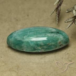 Amazonita Verde medio natural de 7.74 ct, Marquesa, Opaco