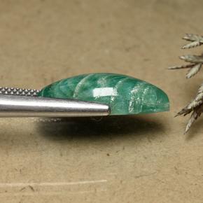 Amazonita azul verdoso natural de 8,31 ct, marquesa, opaco