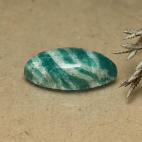 Amazonita Verde pino natural de 9.19 ct, Marquesa, Opaco